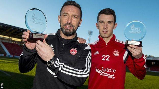 Derek McInnes and Ryan Jack