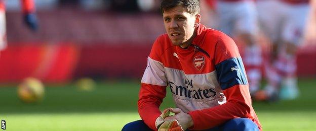 Arsenal goalkeeper Wojciech Szczesny