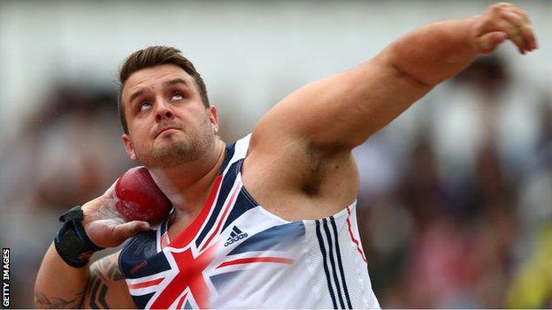 Aled Sion Davies holds world records in both shot put and discus