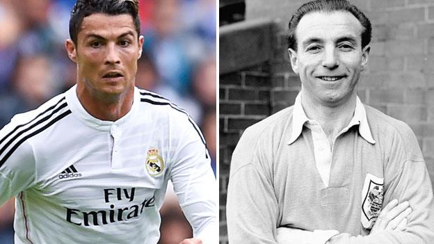 Cristiano Ronaldo and Stanley Matthews