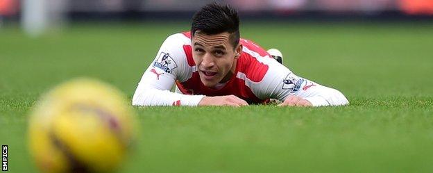 Arsenal forward Alexis Sanchez