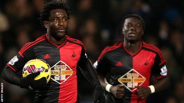 Wilfried Bony's striker role at Swansea City will be filled by Bafetimbi Gomis