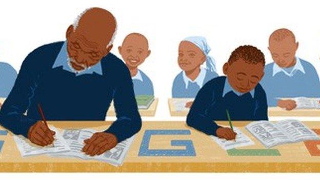 Google image of Kimani Maruge in class