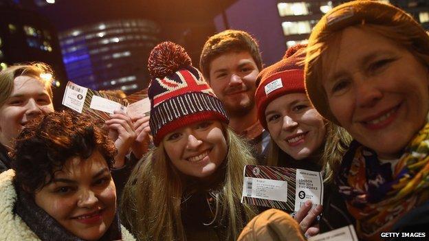 Tourists in the UK