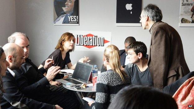 Charlie Hebdo at the Liberation office