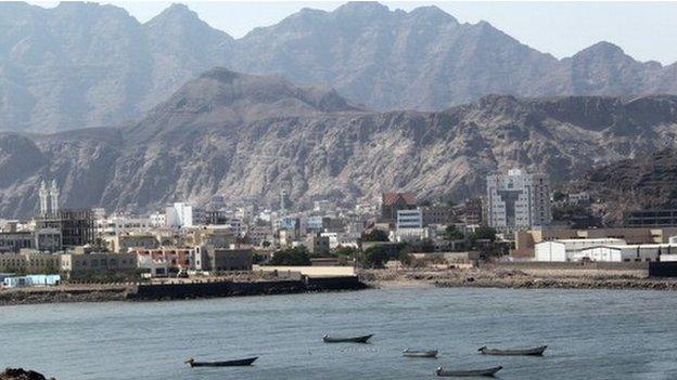 Fishing boats are moored in the old sea port of Aden in southern Yemen, formally a main hub for the trade of gold, incense and other goods from Africa and India to the Arabian peninsular and beyond, on December 01, 2010