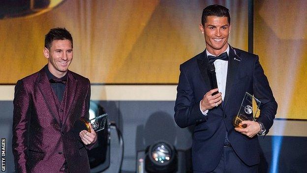 Lionel Messi and Cristiano Ronaldo