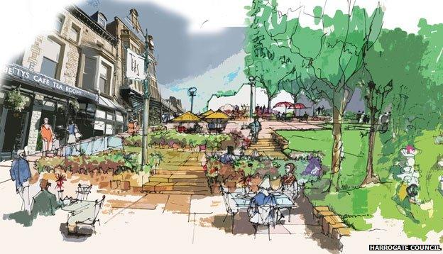 Harrogate Masterplan artist's impression