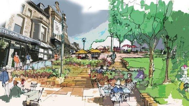 Harrogate Masterplan artist's impression