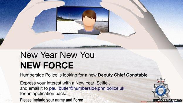 Humberside Police's job advert for the Deputy Chief Constable post