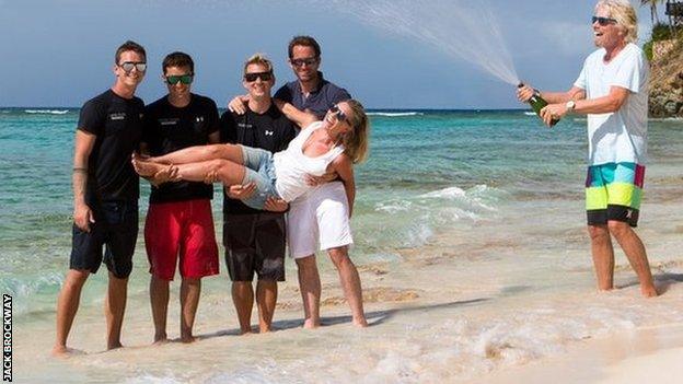 Ben Ainslie, Georgie Thompson & Richard Branson