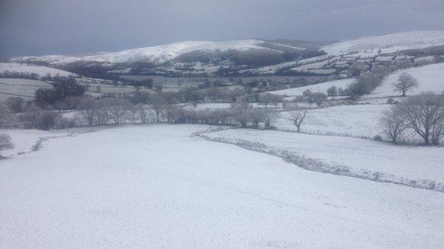 Snow near Bala Lake