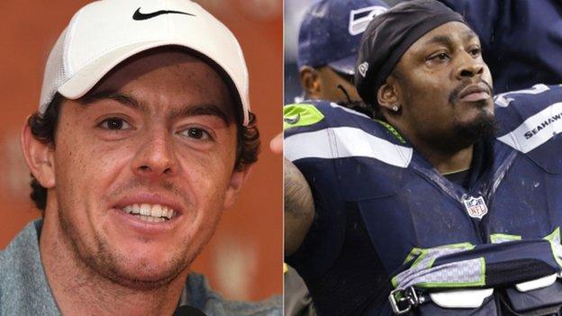 Rory McIlroy and Marshawn Lynch