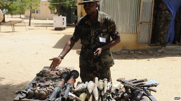 Nigerian soldier in Baga