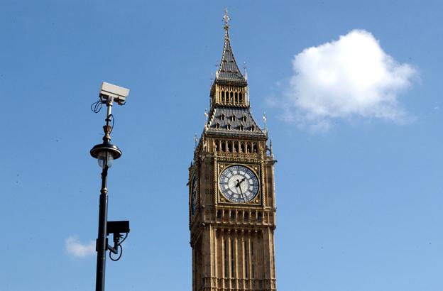 CCTV camera next to Big Ben