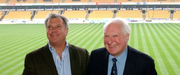 Rick Hayward and Sir Jack, Molineux 2003