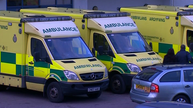 Ambulances queuing outside A&Es has been a familiar sight