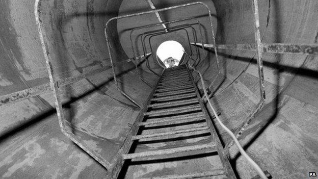 Drainage shaft in Bathpool Park, Staffordshire