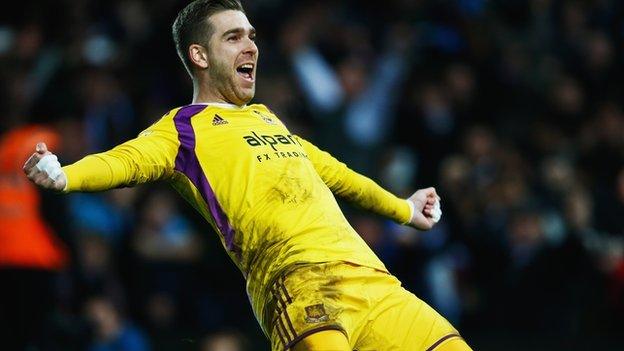 Adrian scores for West Ham