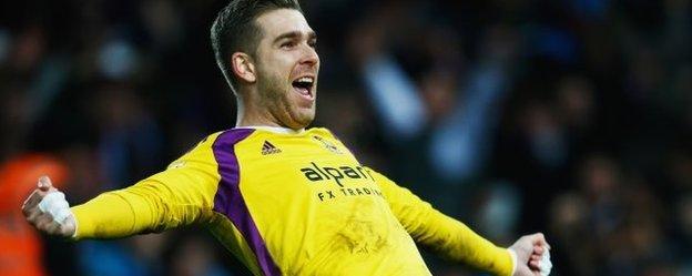 Adrian celebrates