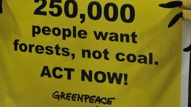 A Greenpeace protest in India