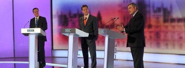 Leaders' general election TV debate in 2010