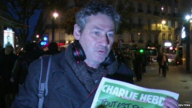 Pierre Berriennic, who has bought the new Charlie Hebdo