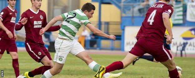 Joe Thomson scores for Celtic