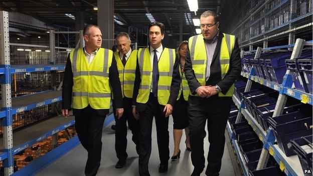 Ed Miliband visiting Worksop