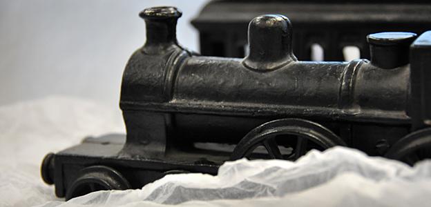 Cast iron antique toy train