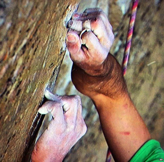 Kevin Jorgeson's hands