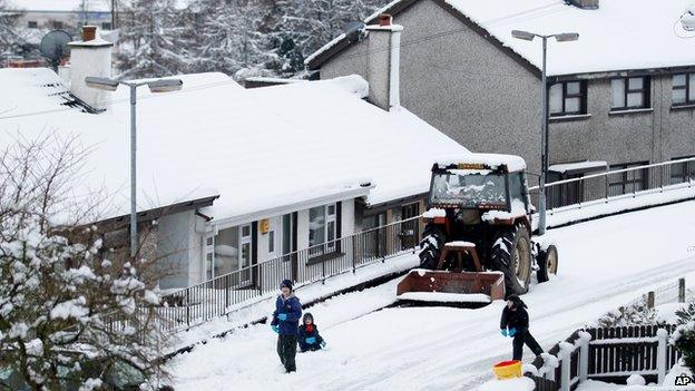 Snow in Claudy, NI