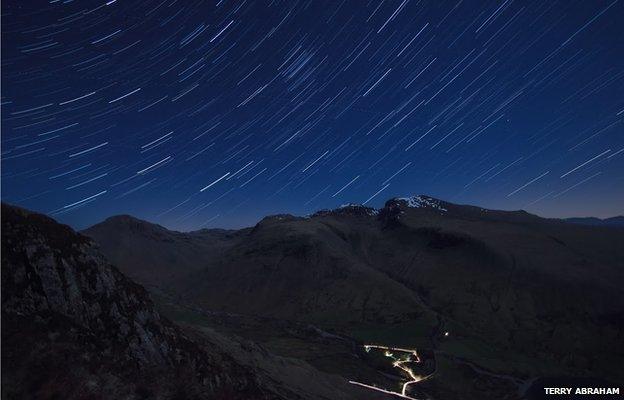 The Scafells from Yewbarrow