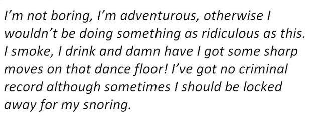 Text from John Whitbread's eBay listing