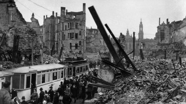 Bomb damaged Dresden