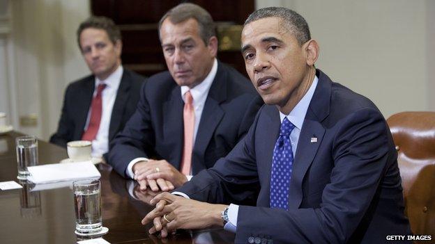 John Boehner with Barack Obama