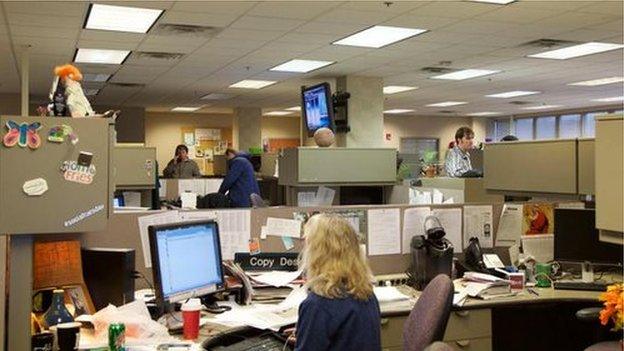 A newsroom