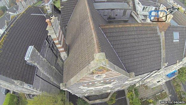 Bristol Drones doing a roof survey