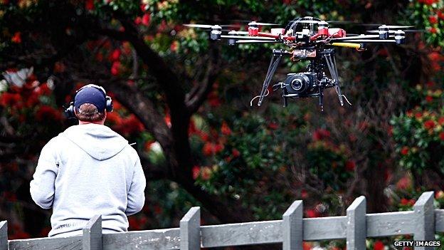 Sky TV drone used for filming sports coverage