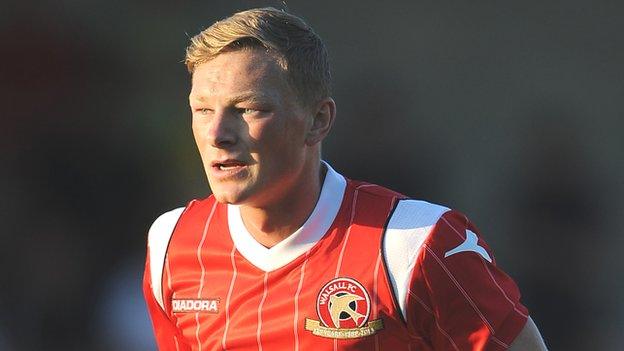 Walsall midfielder Sam Mantom