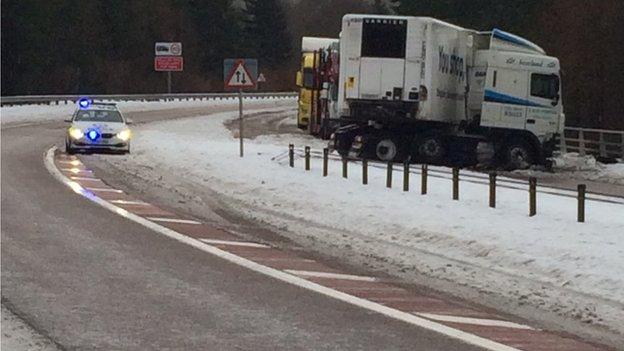 lorry near Pitlochry