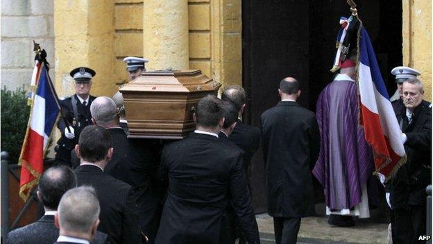 Funeral of Franck Brinsolaro, 15 January 2015