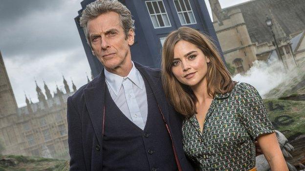 Peter Capaldi and Jenna Coleman