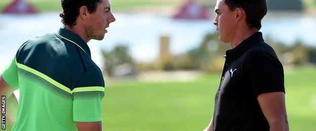 Rory McIlroy and Rickie Fowler