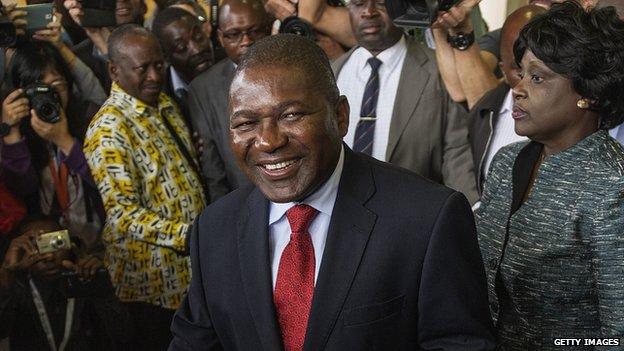 Mozambican president Filipe Nyusi