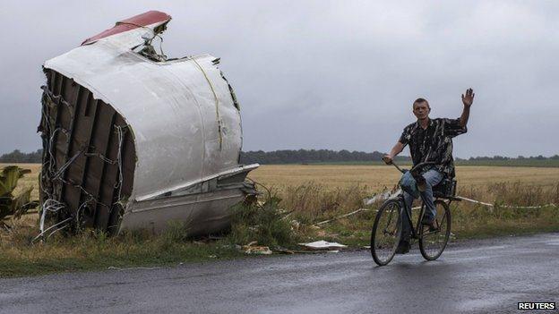 MH17 wreckage