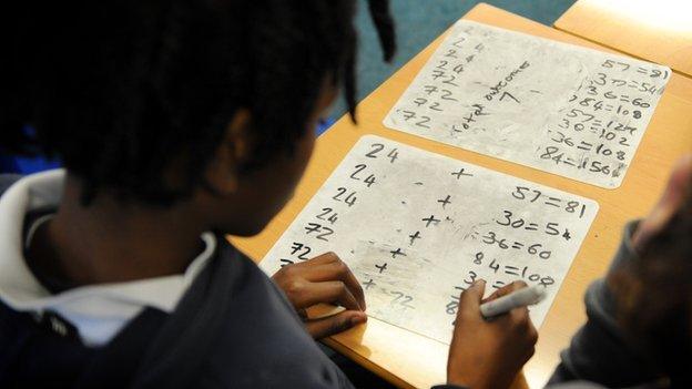 Child writing