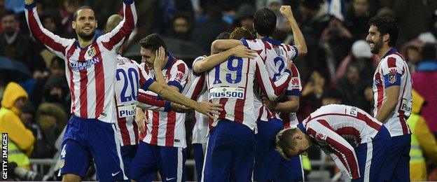 Atletico Madrid celebrate