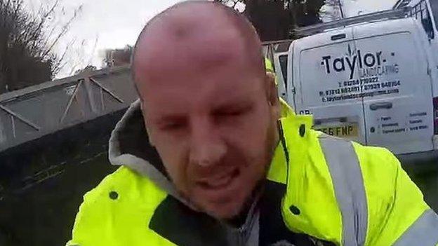 Video of alleged cyclist assault