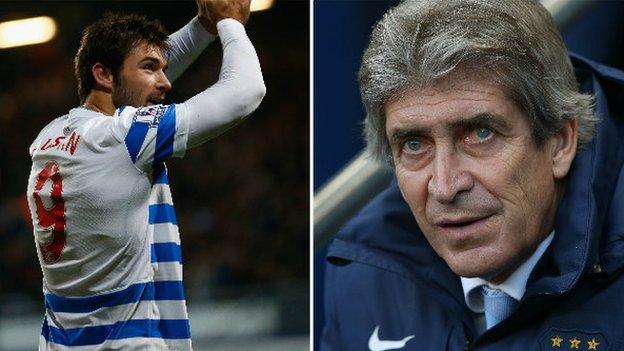 Charlie Austin and Manuel Pellegrini